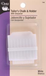 Dritz Tailor's Chalk and Holder W/Sharpener White 748 (3 Pack)