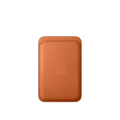 Porte cartes en tissage fin pour iPhone avec MagSafe Roux - vue 6