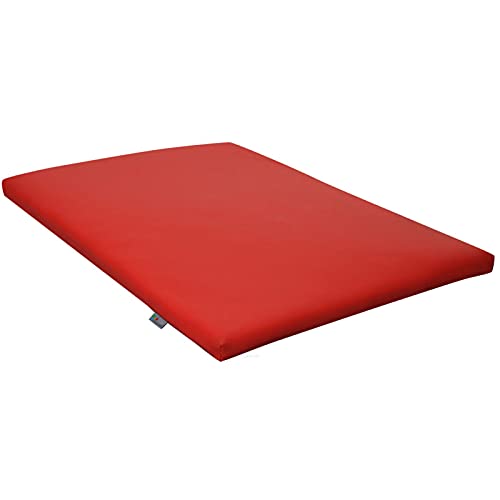 FORTISLINE Hundematte Hundebett Capri (M - 80cm x 60cm, Rot)