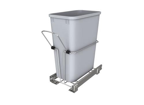 Rev-A-Shelf Chrome Steel Pullout Waste Container