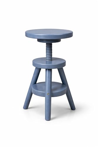 Magnetic Mobel Tabouret à vis Solide Petit déjeuner Cuisine Nouveau hêtre (Gris)