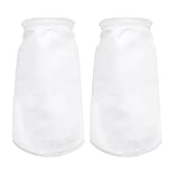 SEWACC Bolsas Filtrantes de Tela No Tejida PP 1 Μm 2 Unidades para Filtrado de Agua Leche y Aceite Comestible Reutilizables Aptas para Cocina y Uso Alimentario