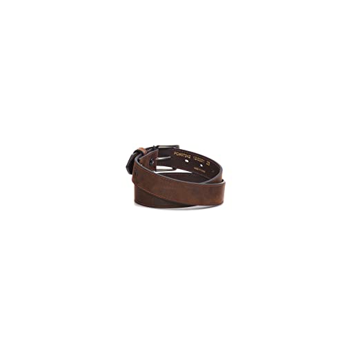 ARIAT Youth Boys Embroidered USA Flag Distressed Leather Belt, Brown, 283