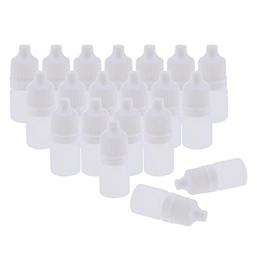 Bnf® 5x20 Pieces Mini Refillable Empty Eye Drops Makeup Cosmetic Travel Bottles 3ml Health & Beauty & Alternative Remedies Aromatherapy-image-7