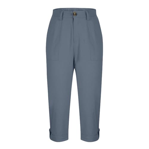 Womens Cargo Capris Stretchy Business Casual Chino Capri Work Pants Rolled Hem Summer Trousers Outdoor Dress Slacks4