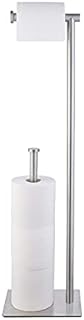 KES Toilet Roll Holder Free Standing with Reserve WC Toilet Roll Stand Alone SUS 304 Stainless Steel Brushed Finish, BPH286S1B-2