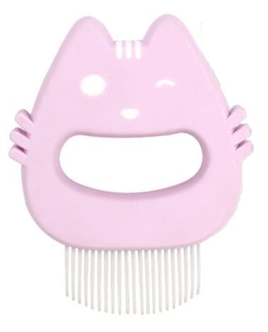 Image of Soft Deshedding Brush Proven Grooming Tools For Dogs Cats and Other Animals Removal Massaging Shell Comb Grooming and Shedding Matted Fur Remover (PURPLE)