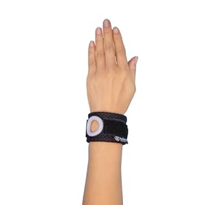 Bullseye Wrist Band – Wrist Brace for Ulnar Sided Wrist Pain, TFCC Tear, Pinky Side Wrist Pain, DRUJ Instability, Repetitive Use Injury – Size L/XL