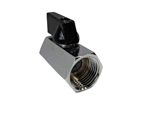 Válvula Registro 1/2 Fêmea x Fêmea Mini Esfera Cromada Ivm Italy