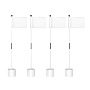 KINGTOP Golf Flagstick Mini, Putting Green Flag for Yard, All 3 Feet, Double-Sided Numbered Golf Flags, Golf Pin Flag Hole Cup Set, Portable 2-Section Design, Gifts Idea