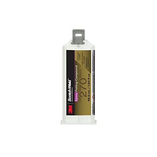 3M Scotch-Weld Epoxy Potting Compound DP270, Black, 48.5mL Duo-Pak, 1 Each
