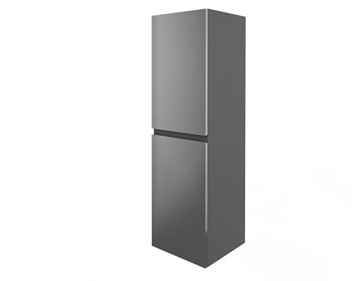 wohnartig® Stella Badhochschrank hängend | Anthrazit | Anthrazit...