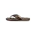 Volcom Men's Recliner Sandals – Water-Friendly Flip Flops with Recliner Comfort Foam Footbed, Brown, 15
