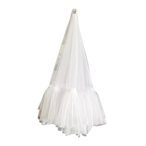 Rideau de fond en tulle blanc de haute densité pour grande réception - 2