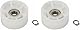 2 Stück Riemenscheibe für Wäschetrockner, 00632045, 45 x 22 mm, kompatibel mit Bosch Siemens Original