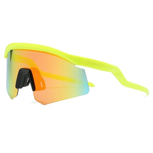 Image of Zig Zag Shield Sports Sunglasses for Cricket Cycling | UV Protected Anti Glare Mirrored Goggles for Men | Anti Fog, Water Repellant, Shatter Resistant, Stylish Branded Coolers