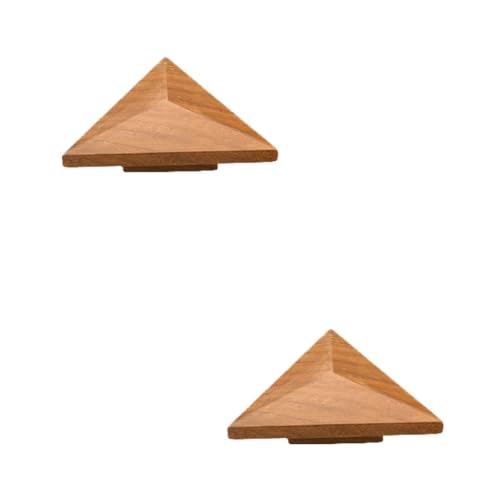Image of Premium Wooden Knobs for Furniture Cabinets, Drawers & Wardrobes | Pack of 2 | Colour: Natural Wood | Material: Teak Wood | Size: 2 Inch-| 3 Years Warranty |