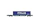 FS CEMAT Containerwagen Typ Sgns, grün lackiert, mit 45-Fuß-Container „Italia“, Epoche V–VI