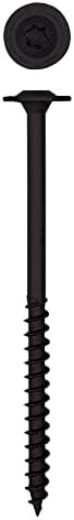 Spax 4581821001525 3/8” x 6" T-Star Drive Washer Head Black HCR (Exterior) PowerLag Screw (25 Pieces per Box)