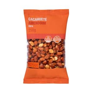 "Cacahuete frito y salado Hacendado con piel Paquete 250 g Pack 2"