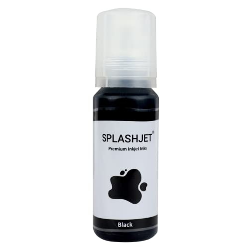 Splashjet 003 Compatible Refill Ink for Epson L3110, L3150, L3115, L3116, L3101, L3210, L3215, L3216, L3250, L3151, L3152, L3156, L5190 Printer Ink - (70gm x 1) Black Ink Bottle - 501732