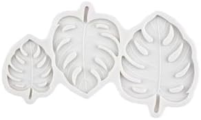 Miniatura 4 de Moldes de silicona con hojas de abanico y hojas tropicales, molde de hoja de palma, moldes de fondant de chocolate para decoración de pasteles,