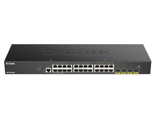 D-Link 28-Port Gigabit Smart Managed Switch | 24 Gigabit Ports + 4