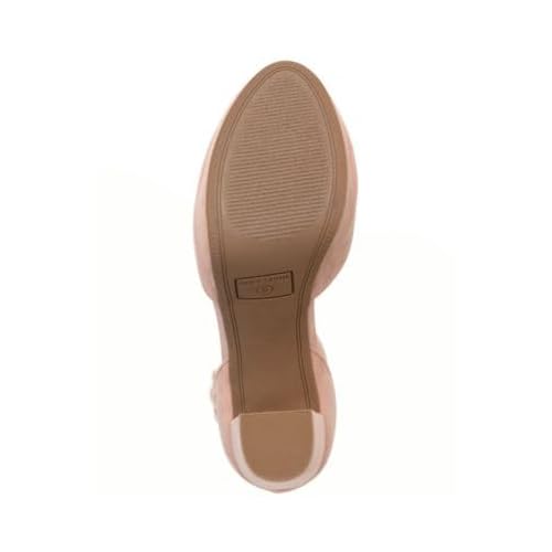 Sun + Stone Womens Estrella Microsuede Ankle Strap Pumps Pink 10 Medium (B,M)4