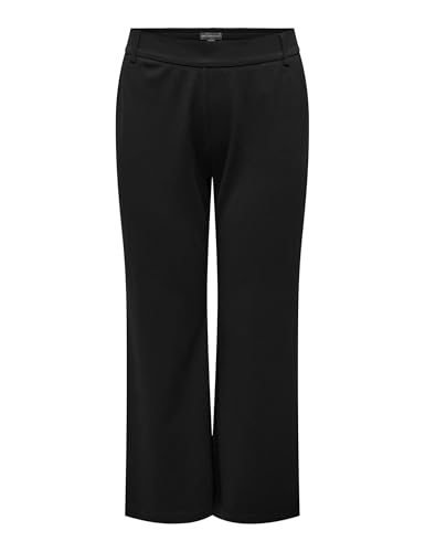 ONLY Carmakoma Cargoldtrash Life MW Straight Pant Noos, Negro, 44W / 32L Mujeres
