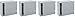 BUD Industries JB-3960-KO Steel NEMA 1 Sheet Metal Junction Box with Knockout and Lift-Off Screw Cover, 10" Width x 10" Height x 4" Depth, Gray Finish (F?ur ???k)