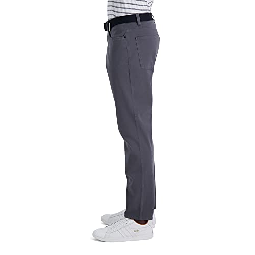 Haggar Men’s The Active Series Slim/Straight Fit Flat Front Pant3