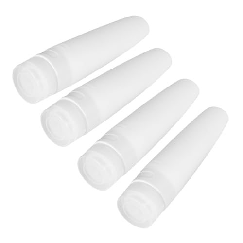 HEATSHAKING 4個 シリコン製軽量装瓶 旅行用化粧品収納容器 広口設計で詰め替え簡単 シャンプー ローション対応ポータブルボトル