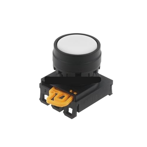 Bouton de commutation réinitialisation YW1B-M1E10 blanc pour panneau commande - 2