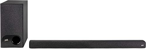 Polk Audio Signa S3 (Renewed) Ultra-Slim TV Sound Bar and Wireless Subwoofer with Built-in Chromecast, Compatible with 8K, 4K & HD TVs, Wi-Fi, Bluetooth, Works with Google Assistant,Black