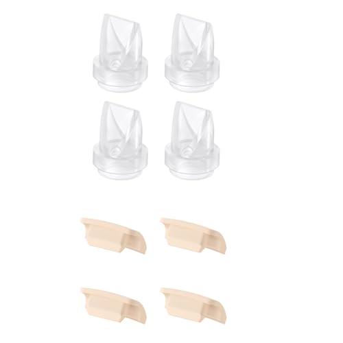Image of eufy Original Duckbill Valves and Spout Cap (4-Pack) for Wearable Breast Pump E10/S1/S1 Pro, Breast Pump Replacement Parts