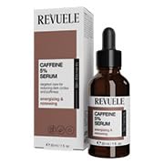 REVUELE Sérum facial con 5% de cafeína, energizante para la hinchazón y la piel cansada, con niacinamida y pantenol, 30 ml