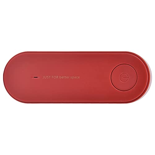 Purificador de Aire Pequeño, Operación Silenciosa del Mini Purificador de Aire para Cuarto de Baño para Cocina(rojo)