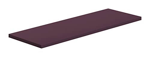 MODULARREDO | SMART Étagère murale, étagère en bois, étagère murale, 56 x 20 x 1,8 cm, violet aubergine - Made in Italy