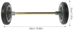 Trash Can Replacement Wheels: Outdoor Gallon Garbage Bin Wheels with Hollow Shaft for Garbage Can Waste Container Dollies Pulley