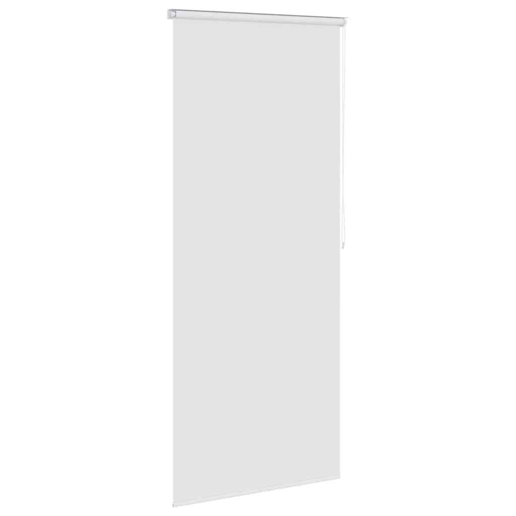 Duschrollo 100x240 cm weiß, wasserabweisendes Badrollo aus PEVA, Sichtschutz für Dusche und Badewanne, Duschvorhang Ersatz mit Kettenzug
