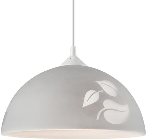 Licht-Erlebnisse Hanglamp grijs glas kap rond herfst motief Ø30cm E27 verlichting keuken lamp eetkamer lamp ADANIA photo 2