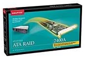 Adaptec ATA RAID 2400A - Storage controller (RAID) - 4 Channel - ATA-100 - 100 MBps - RAID 0, 1, 5, 10, JBOD - PCI