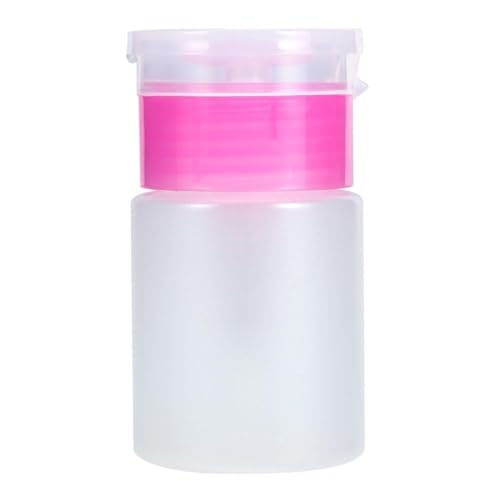 Image of Push Down Empty Lockable Pump Dispenser Bottle for Nail Polish and Makeup Remover-Nail Polish Dispenser-Nail Polish Remover Pump (Pack of one)