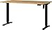 Produktbild Germania Schreibtisch 8023-582, in Grandson-Eiche-Nb./Schwarz, elektr. höhenverstellbar, 140 x 119 x 80 cm (BxHxT)