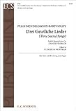 Drei Geistliche Lieder - Alto Solo, SATB and Organ - Stimme