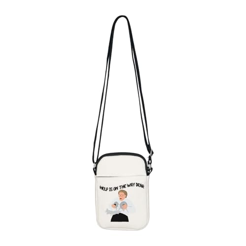 Crossbody Bag Fan Gifts 90s Movie Gifts Help Is On The Way Dear Quote Movie Inspired Sling Purse Bag3