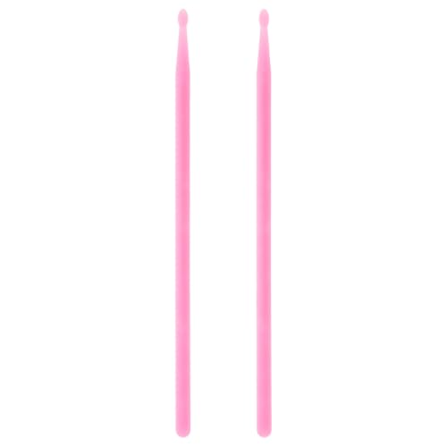 Baquetas de Nylon Rosadas Luminiscentes para Batería miniatura 1