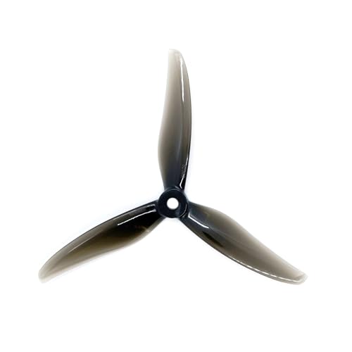 20個/10組 Gemfan Hurricane 5236 5.2X3.6X3 3ブレードPCプロペラ RC FPVレーシング5インチドローン対応 より速く、よりアグレッシブでパワフル(10Pairs-Black)