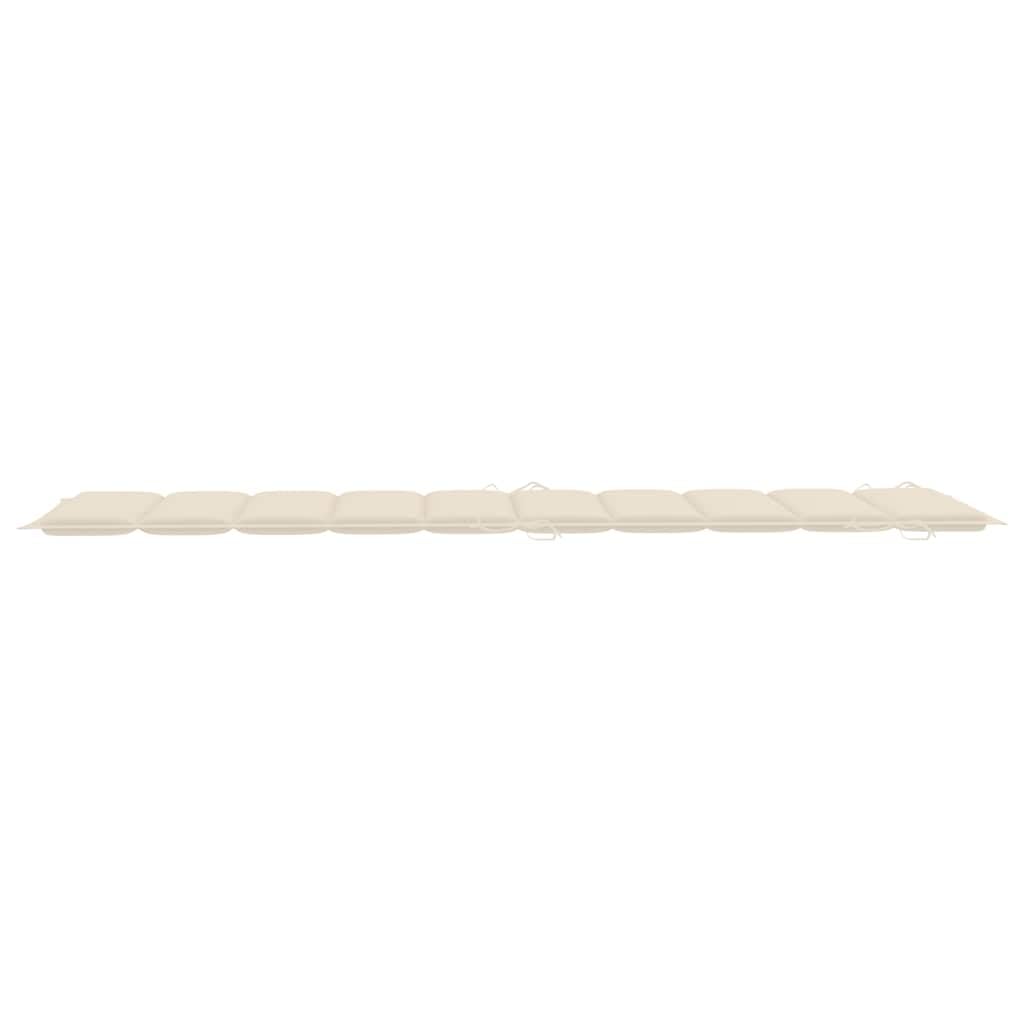 Set di 2 lettini prendisole in legno di acacia massiccio con cuscini, pieghevoli per terrazza e giardino, impermeabili e salvaspazio, portata fino a 110 kg