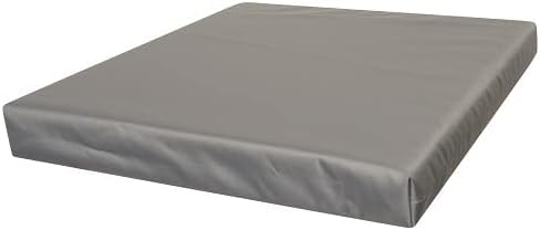 zumzams Waterproof Indoor Outdoor Chair Foam Seat Pads Seat Cushions for Rattan Chair,Your Office,Garden,and Chair Cushionswith Removable Zipper Cover 4cm Thickness (Grey, (38 x 38 cm / 15" x 15")